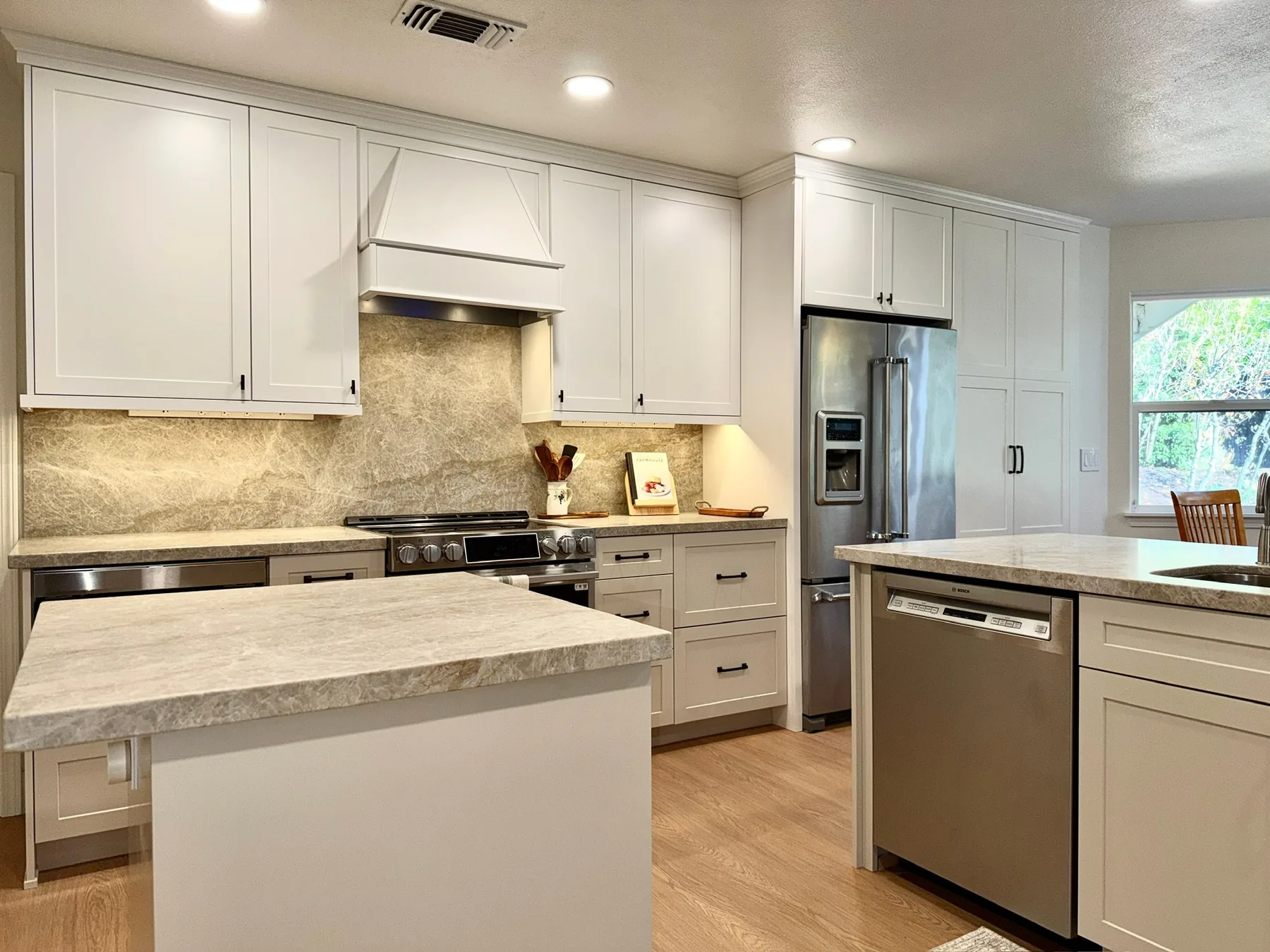 Complete white kitchen remodel